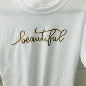 Unisex White Beautiful T-shirt